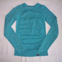 Kari Traa оригинална дамска еластична безшевна дълга блуза с пеперуди р-р L, снимка 1 - Блузи с дълъг ръкав и пуловери - 42880626