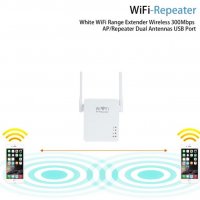 300Mbps Wireless-N Repeater Усилвател Увеличaвaщ Wi-Fi Покритието и Силата на Сигнала + 1000Mbps LAN, снимка 3 - Рутери - 29183239