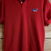 Мъжка тениска с яка Superdry & Polo, XL, червена с къс ръкав, снимка 2 - Тениски - 36507097