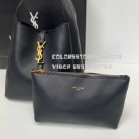 Луксозна Черна чанта YSL код SG235, снимка 1 - Чанти - 38525835