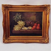 Малка картина - Натюрморт с плодове, снимка 1 - Картини - 40006600