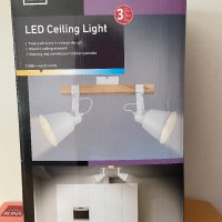Livarno Home LED таванна лампа бяла, снимка 3 - Лед осветление - 42357958