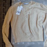Елегантна блуза Zara, снимка 3 - Блузи с дълъг ръкав и пуловери - 34520642