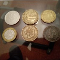 Лот френски монети Франкове, снимка 2 - Нумизматика и бонистика - 31548786