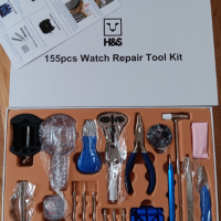 професионален часовникарски комплект 155 ч, H&S-UK, ремонт на часовник, снимка 2 - Други инструменти - 41468479