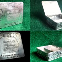 Стара посребрена кутийка, снимка 2 - Други ценни предмети - 38288017