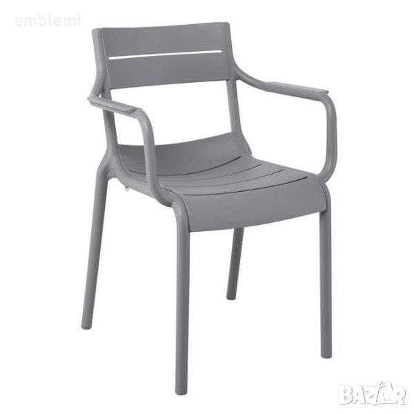 Стол градински трапезен Seren Arm Сив, снимка 1