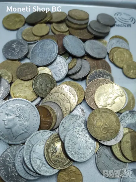 Над 70бр. монети Франция, снимка 1