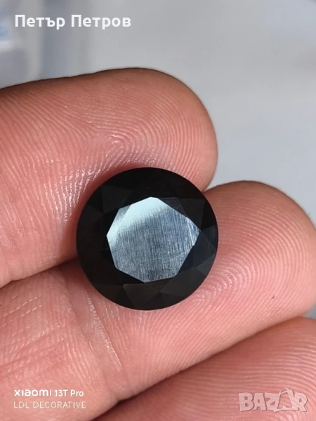 Шпинел- натурален черен- 12.32 ct, снимка 1