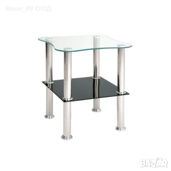 Стъклена помощна масичка, снимка 1