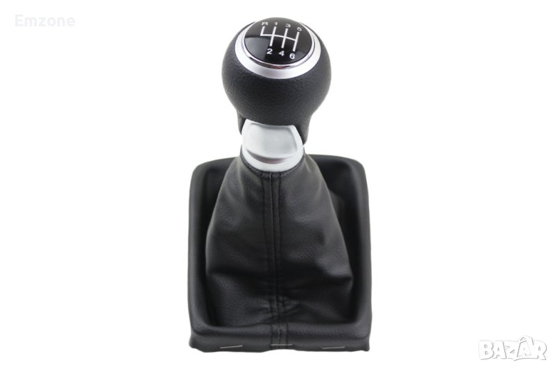 Топка за скоростен лост с кожен маншон и рамка за Ауди Audi A4 S4 B8 8К / A5 8T / Q5 8R S-LINE с 6ск, снимка 1