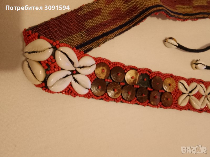  колан с черупки, дърво моден аксесоар от Тибет, снимка 1