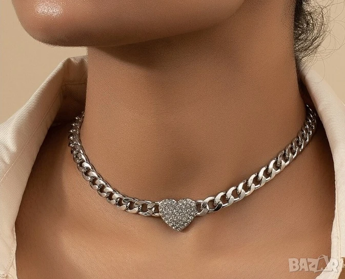 Чокър колие с орнамент , снимка 1