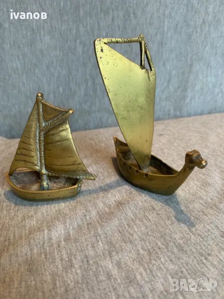бронзови корабчета лодки , снимка 1