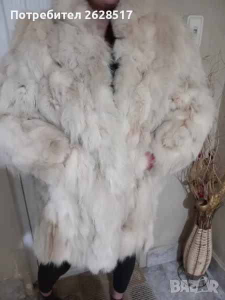 Дамско палто от естествен косъм лисица размер XXL, снимка 1