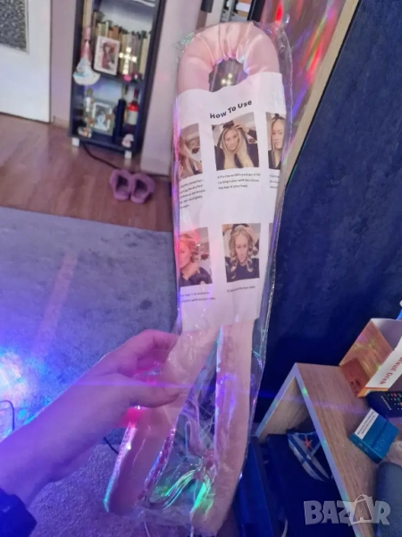  Голяма, стилна ролка за коса от коприна  , снимка 1