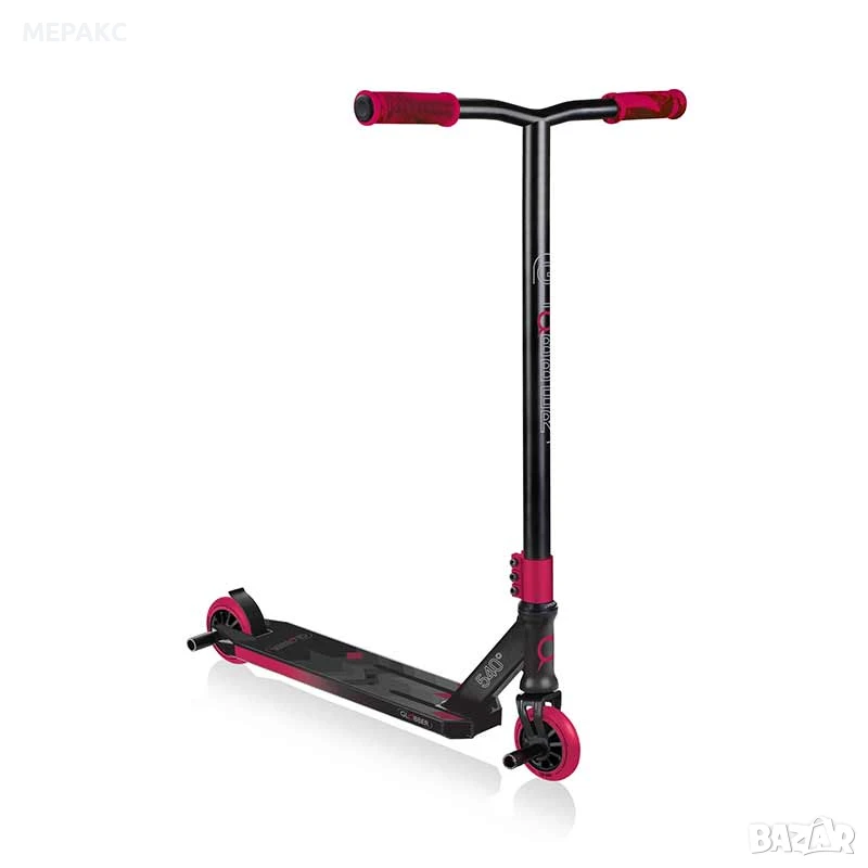Тротинетка за трикове Globber GS 540, червено-черна, снимка 1