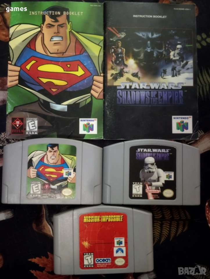 Американски игри за Nintendo 64 - лот, снимка 1