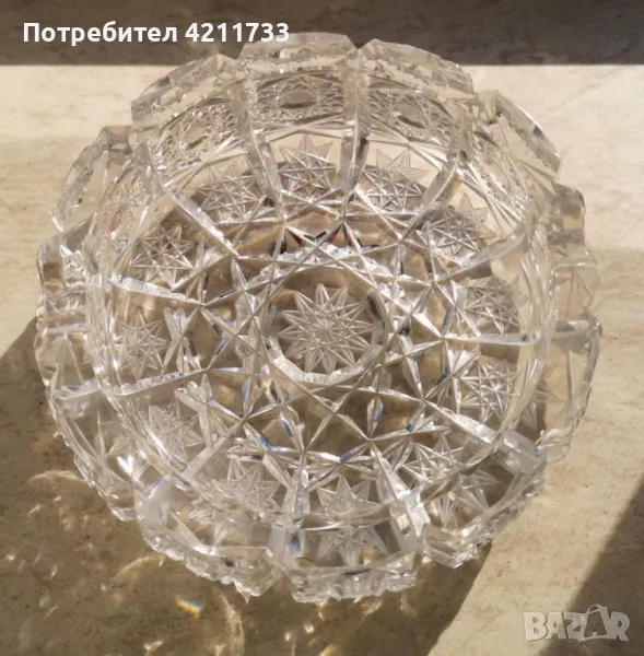 кристален пепелник НОВО, снимка 1