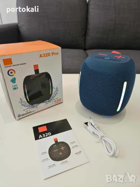 +Гаранция! НОВА! Bluetooth Тонколона колона колонка FM SD USB радио карта памет флашка A320 Pro, снимка 1