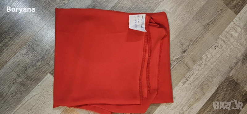 парче плат червен жоржет, снимка 1