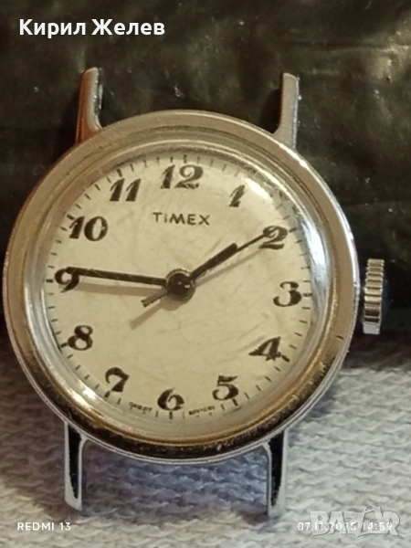 Стар механичен часовник дамски TIMEX GREAT BRITAIN работи за КОЛЕКЦИЯ 51534, снимка 1
