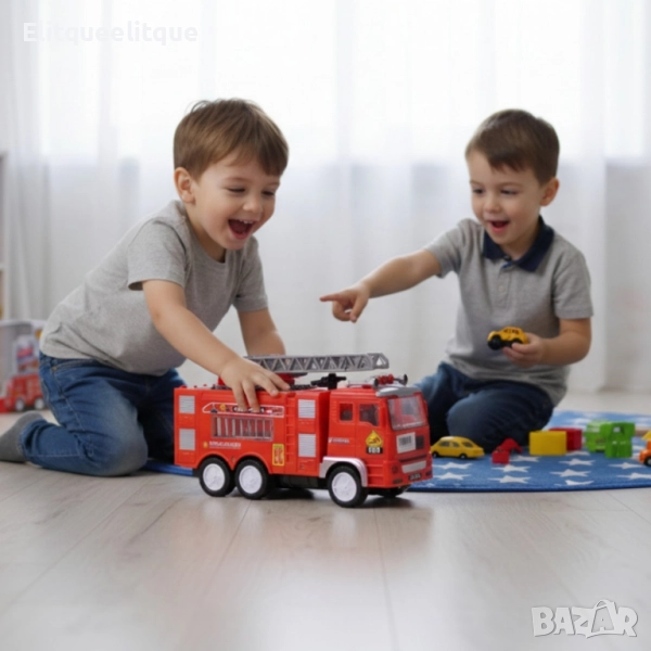 Пожарна кола със светлини и звуци Fire Truck, снимка 1