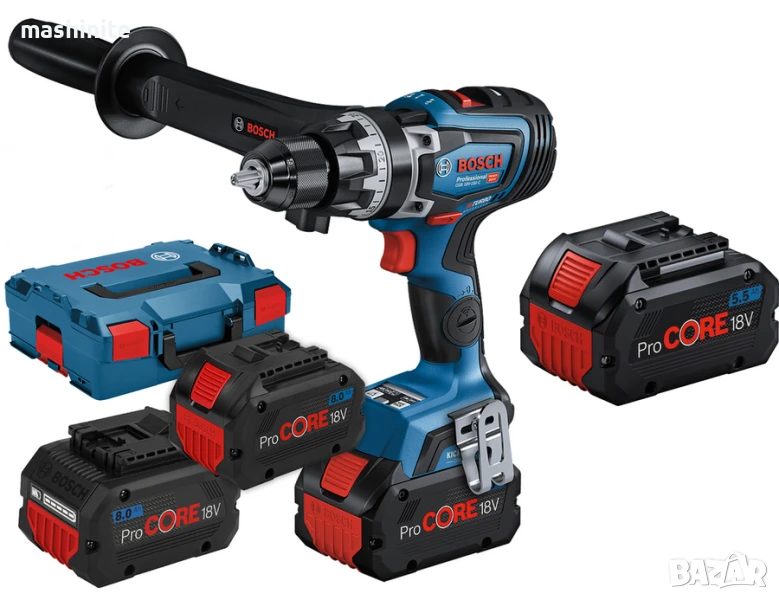Акумулаторен безчетков винтоверт GSR 18V-150 C Biturbo 3x8.0Ah Procore L-boxx Bosch, снимка 1