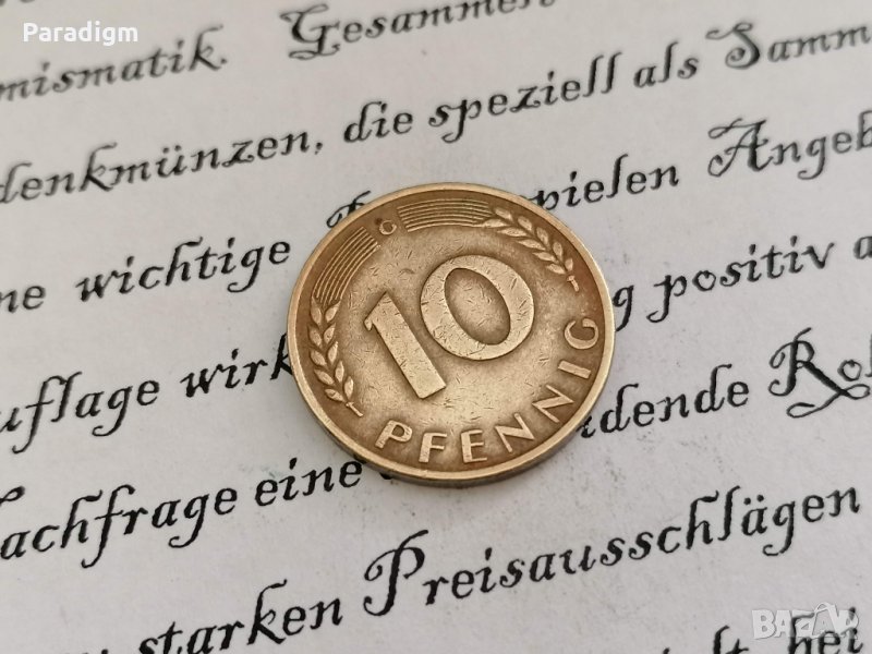 Монета - Германия - 10 пфенига | 1966г.; серия G, снимка 1