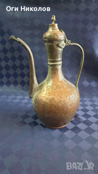 Бакърен османски,турски ибрик , снимка 1