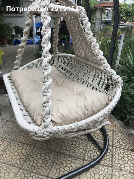 Люлеещо се кресло за градина, снимка 1