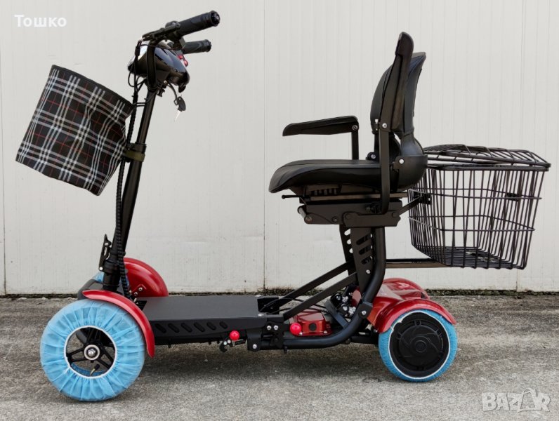 Четириколка електрическа EcoWay TTX сгъваема литиева батерия, снимка 1