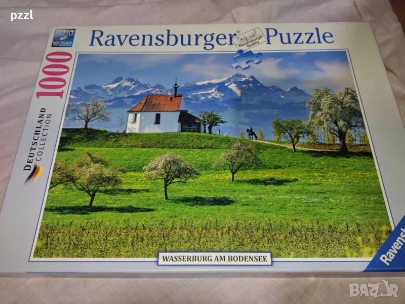 [неналичен]Пъзел "Mountains at Lake Constance" Deutschland collection Ravensburger 1000 части, снимка 1