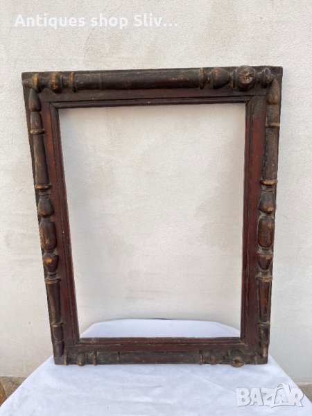 Стара дървена рамка за картина/ огледало №1335, снимка 1