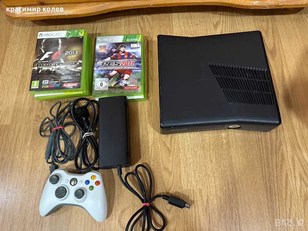 конзола "Xbox 360S"/пълен комплект+игри/, снимка 1