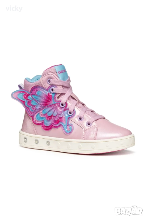 Детски блестящи и светещи маратонки Geox SKYLIN, размер 28, снимка 1