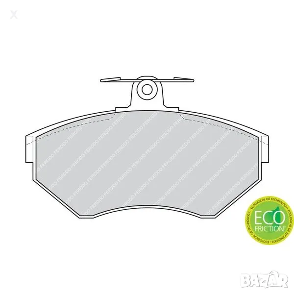 FERODO FSL1312 НАКЛАДКИ ПРЕДНИ VW Polo, Golf, Lupo, Veto, Caddy / SEAT Cordoba, Ibiza, Toledo, Arosa, снимка 1
