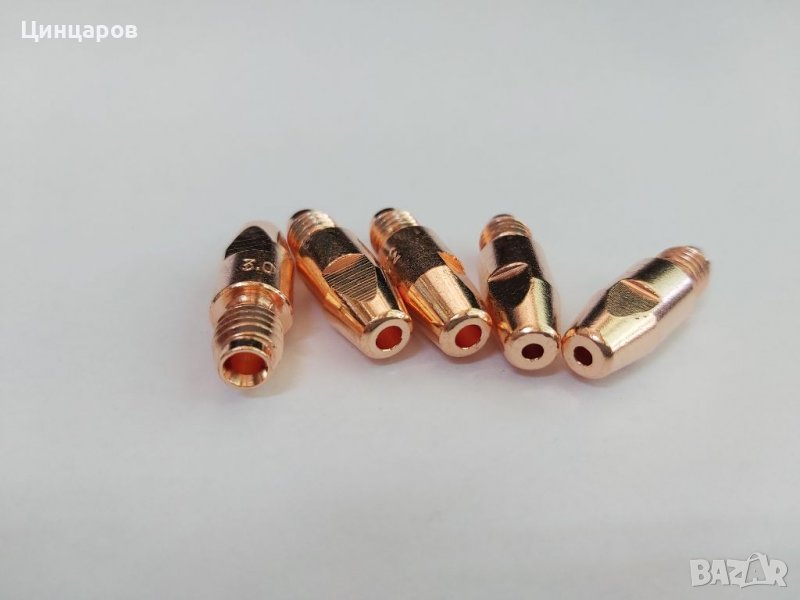 Контактна,токова дюза телоподаващ МИГ-МАГ,М8x30 за тел 2 или 3мм., снимка 1