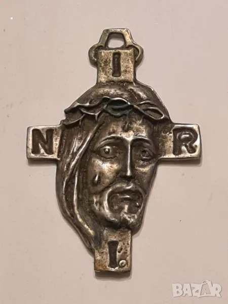 Сребърно Разпятие, снимка 1