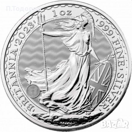 1 oz Сребърна монета Британия 2023, снимка 1