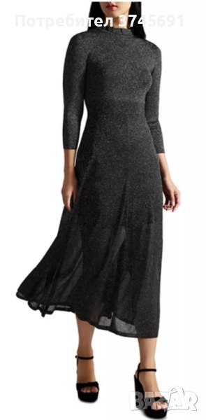 Коледна Ted Baker нова вечерна рокля L, снимка 1