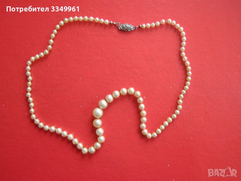 Страхотен гердан от перли и сребро , снимка 1