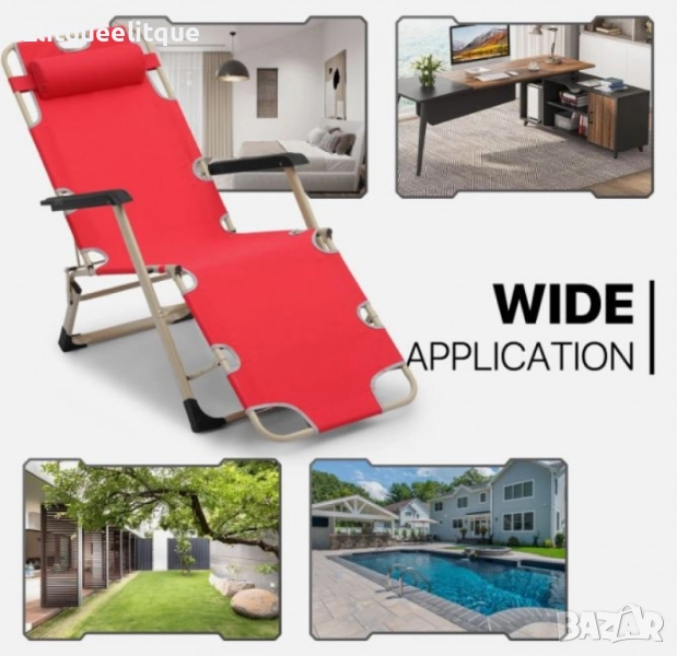 Голям Многофункционален сгъваем шезлонг-стол с възглавничка NS6012, снимка 1