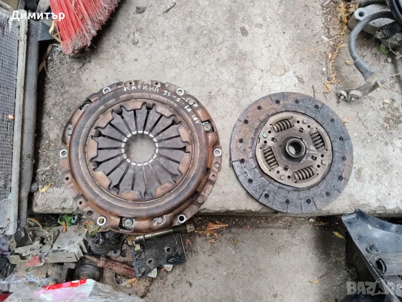 Съединител - Феродов + Притискателен Диск За Тойота Карина 1.6И 16В 1995г / Toyota Carina 1.6I 16V, снимка 1