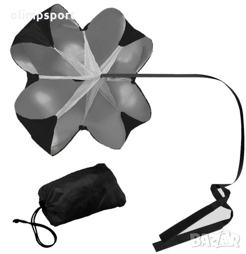 Тренировъчен парашут нов създава допълнително съпротивление на бягащия. Продуктът е подходящ за пост, снимка 1