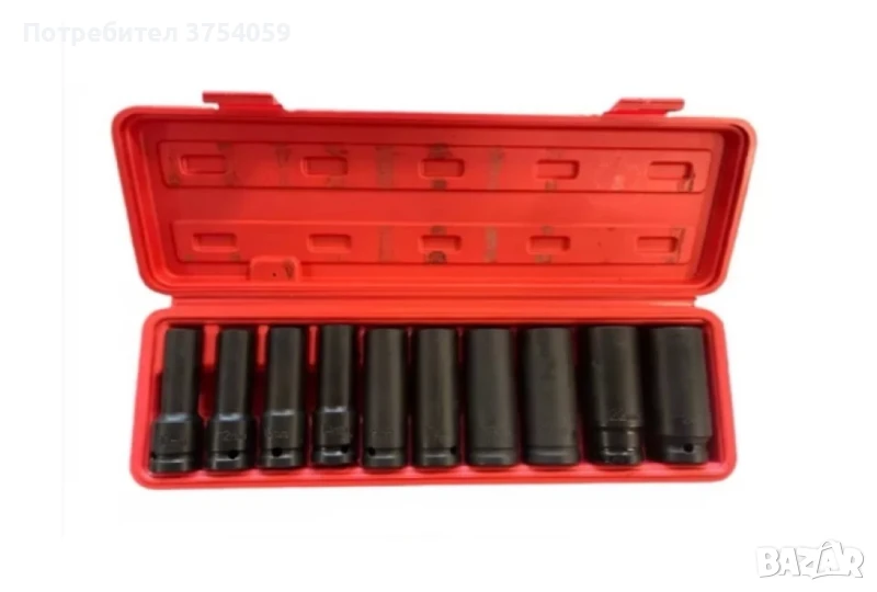 Комплект ударни вложки 10ч (1/2) ОТ 10 - 24мм, снимка 1