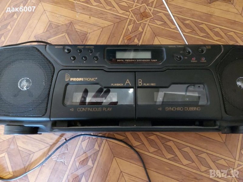 Стерео двукасетъчен радиокасетофон"Profitronic STRR-375 PLL", снимка 1