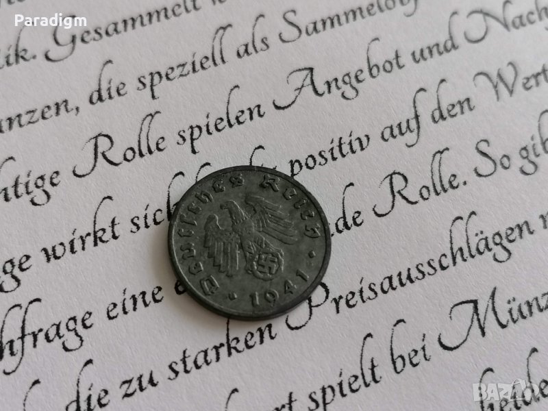 Монета - Трети райх - Германия - 1 пфениг | 1941г.; серия F, снимка 1