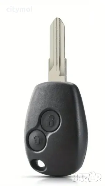 Кутийка за ключ с 2 бутона за Renault/Dacia:Clio,Kangoo,Master, Modus, Trafic, Twingo, острие VAC102, снимка 1