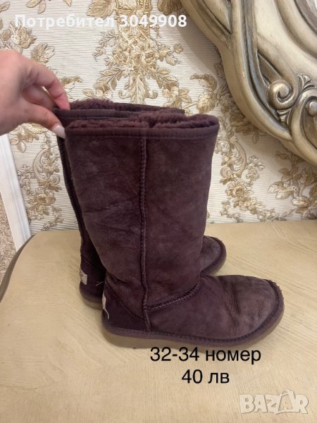 Детски ботуши UGG естествен велур, снимка 1